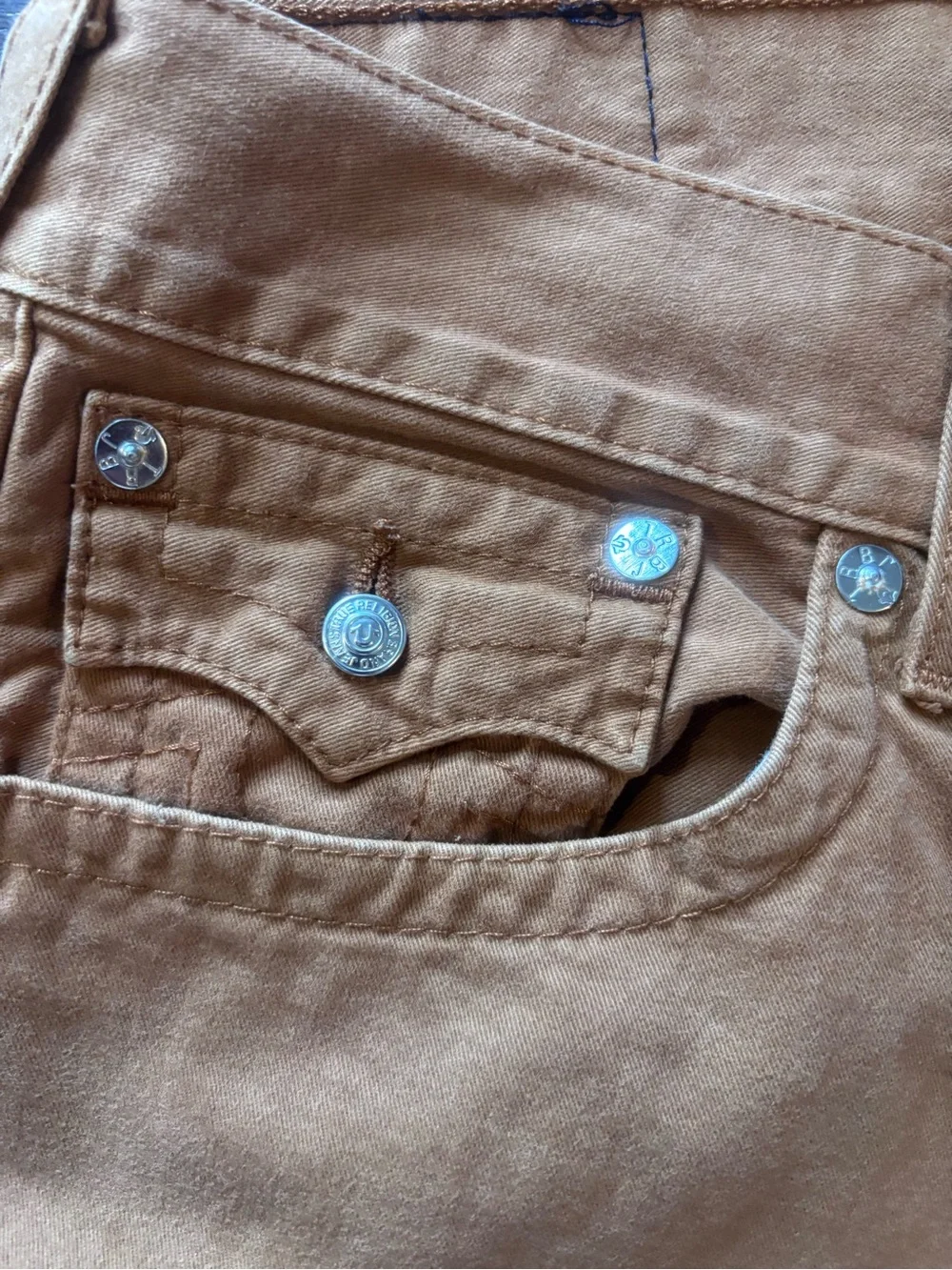 True Religion Men's Tan/Brown Jeans